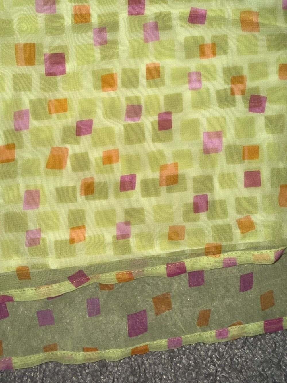 Apostrophe Petite Women's Yellow Geo Print Polyester Mini Skirt Size P10 - Picture 3 of 7